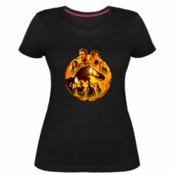 Женская премиум футболка Мир Юрского Периода Доминион - PrintSalon