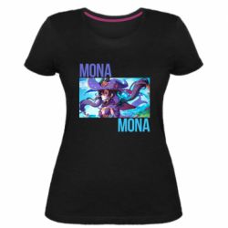 Женская премиум футболка Mona art - PrintSalon