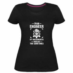 Женская премиум футболка My awesomeness amazes me too sometimes - PrintSalon