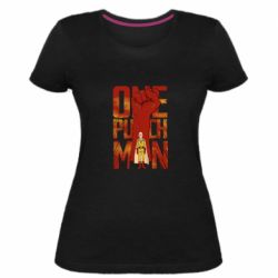 Жіноча преміум футболка One Punch Man Saitama - PrintSalon