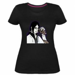 Жіноча преміум футболка Orochimaru with a snake - PrintSalon