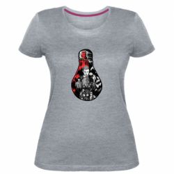 Женская премиум футболка ОСД Арт Лампочка - PrintSalon