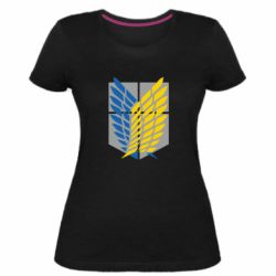 Женская стрейчевая футболка Патриотический разведкорпус - PrintSalon
