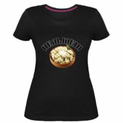 Женская премиум футболка Пельмени - PrintSalon