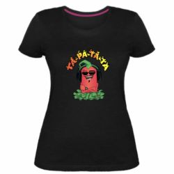 Женская премиум футболка Перец Эдисон и доллары - PrintSalon