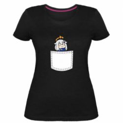 Женская премиум футболка Pocket Paimon - PrintSalon