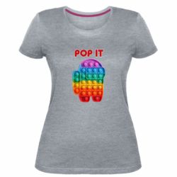 Жіноча преміум футболка Pop It Among Us - PrintSalon
