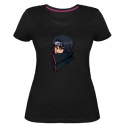 Жіноча преміум футболка Portrait of Itachi - PrintSalon