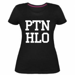 Женская стрейчевая футболка PTN HLO - PrintSalon