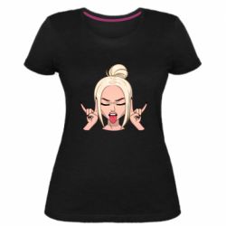 Женская премиум футболка Punk Girl - PrintSalon