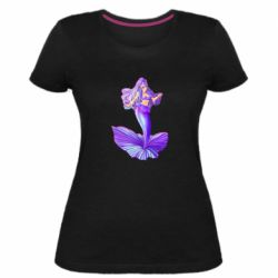 Женская премиум футболка Purple Mermaid Barbie - PrintSalon