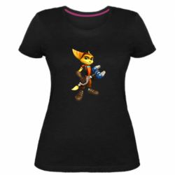 Жіноча преміум футболка Ratchet & Clank game - PrintSalon