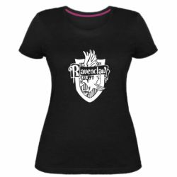 Женская премиум футболка Ravenclaw Emblem - PrintSalon