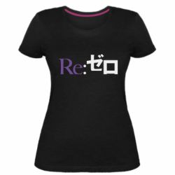 Женская премиум футболка Re zero - PrintSalon