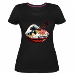 Женская премиум футболка Remen Wave - PrintSalon