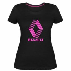 Женская премиум футболка Renault 1972 Logo - PrintSalon