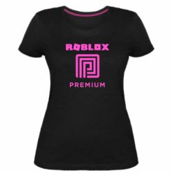 Женская премиум футболка Roblox Premium - PrintSalon