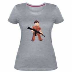 Женская премиум футболка Roblox Prisoner - PrintSalon