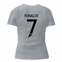 Женская премиум футболка Ronaldo Manchester United