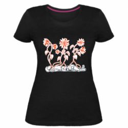 Женская стрейчевая футболка Русский солдат в Украине - PrintSalon