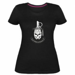 Женская стрейчевая футболка Сапер. Без права на ошибку - PrintSalon