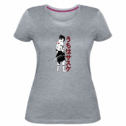 Женская премиум футболка Sasuke Art - PrintSalon
