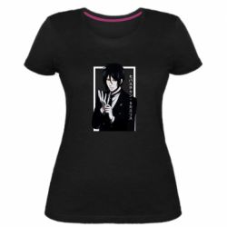 Жіноча преміум футболка Sebastian Michaelis butler - PrintSalon