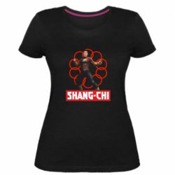Женская премиум футболка Шан Чи и кольца - PrintSalon