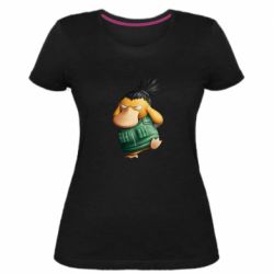 Женская премиум футболка Shikamaru Psyduck - PrintSalon
