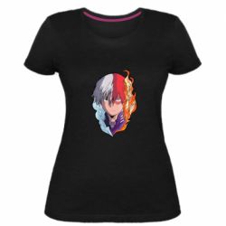 Жіноча преміум футболка Шото Тодорокі  арт - PrintSalon