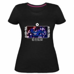 Женская премиум футболка Синяя тюрьма - PrintSalon