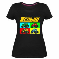 Женская премиум футболка Спыш и Чудо Машинки - PrintSalon