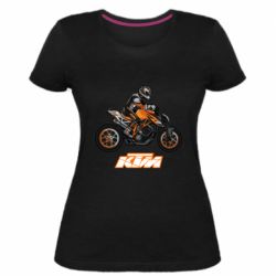 Женская премиум футболка Sport Bike Art - PrintSalon