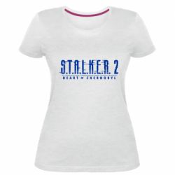 Женская премиум футболка Stalker 2 Heart Of Chernobyl Logo - PrintSalon