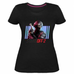 Женская премиум футболка Стендофф 2 спецназ - PrintSalon