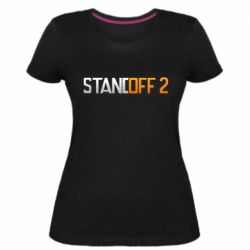 Женская премиум футболка Standoff 2 gradient - PrintSalon