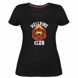 Женская премиум футболка Stranger Things: Hellfire club - PrintSalon