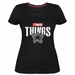 Женская премиум футболка Stranger Things. - PrintSalon