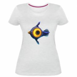 Женская премиум футболка Subnautica Peeper - PrintSalon