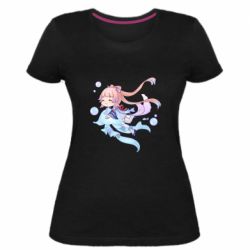 Жіноча преміум футболка Swimming Kokomi - PrintSalon