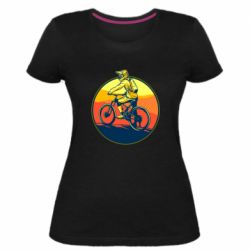 Женская премиум футболка Сyclist - PrintSalon