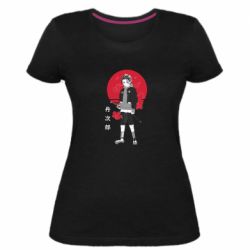 Жіноча преміум футболка Tanjiro Kamado Art - PrintSalon