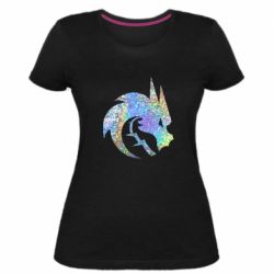 Женская премиум футболка Team Spirit Hologram - PrintSalon