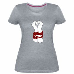 Женская премиум футболка Tied Hands - PrintSalon