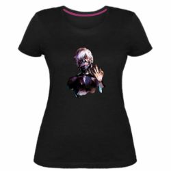 Женская премиум футболка Tokio Ghoul Kaneki - PrintSalon