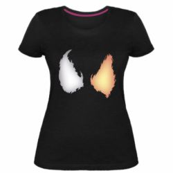 Жіноча преміум футболка Venom Carnage Eyes - PrintSalon