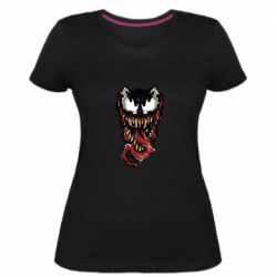 Жіноча преміум футболка Venom mask - PrintSalon