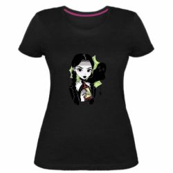 Жіноча преміум футболка Венздей з отрутою - PrintSalon
