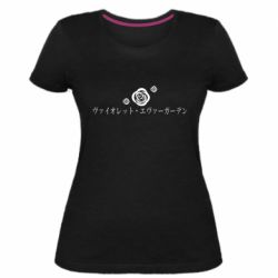 Женская премиум футболка Violet Evergarden logo - PrintSalon