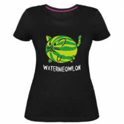 Женская премиум футболка Watermeowloon - PrintSalon